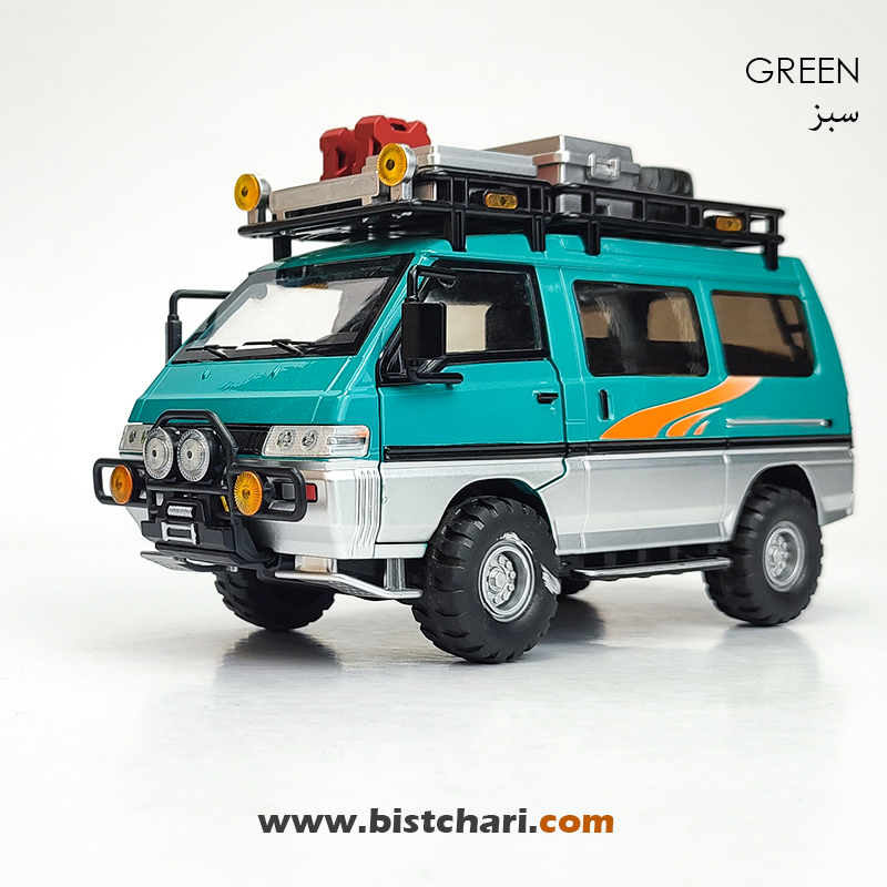 ماکت ماشین میتسوبیشی Mitsubishi مدل Delica رنگ سبز