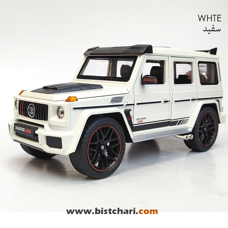 ماکت ماشین مرسدس بنز Mercedes-Benz مدل G-Class Brabus 800 رنگ سفید