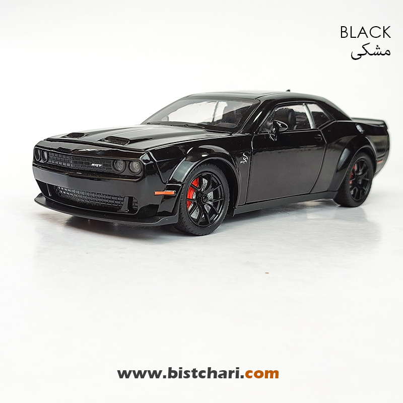 ماکت ماشین دوج چلنجر Dodge Challenger مدل SRT Hellcat رنگ مشکی