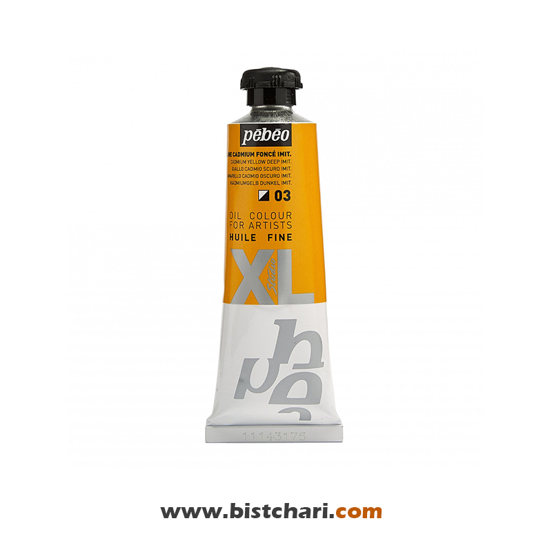 رنگ روغن رنگ Cadmium Yellow Deep IMIT کد 03 مدل Studio XL برند پ ب او Pebeo