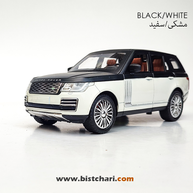 ماکت ماشین رنج روور Range Rover مدل L405 رنگ مشکی/سفید
