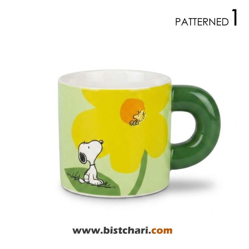 ماگ سرامیکی( لیوان) دسته دار طرح اسنوپی Snoopy