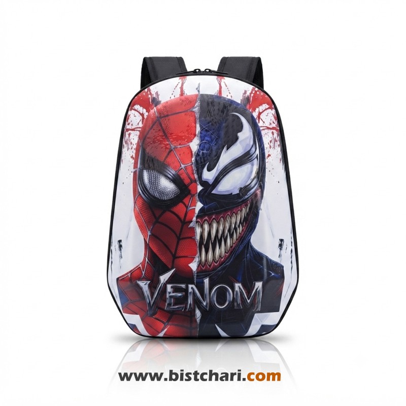 کوله پشتی مدرسه ای هارد کیس طرح Venom برند Marinox Marvel
