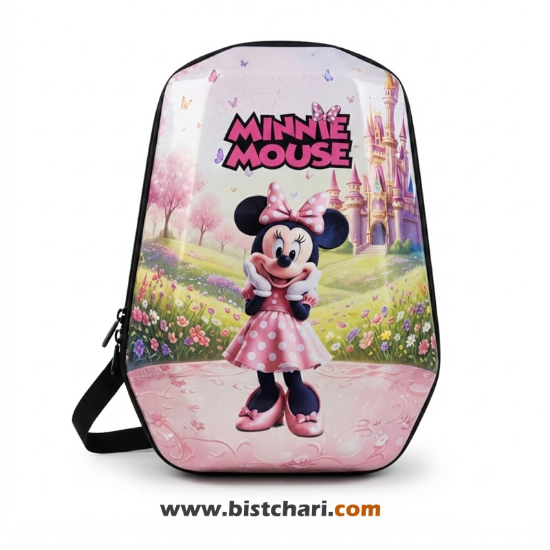 کوله پشتی مدرسه ای هارد کیس طرح Minnie Mouse برند Marinox Marvel