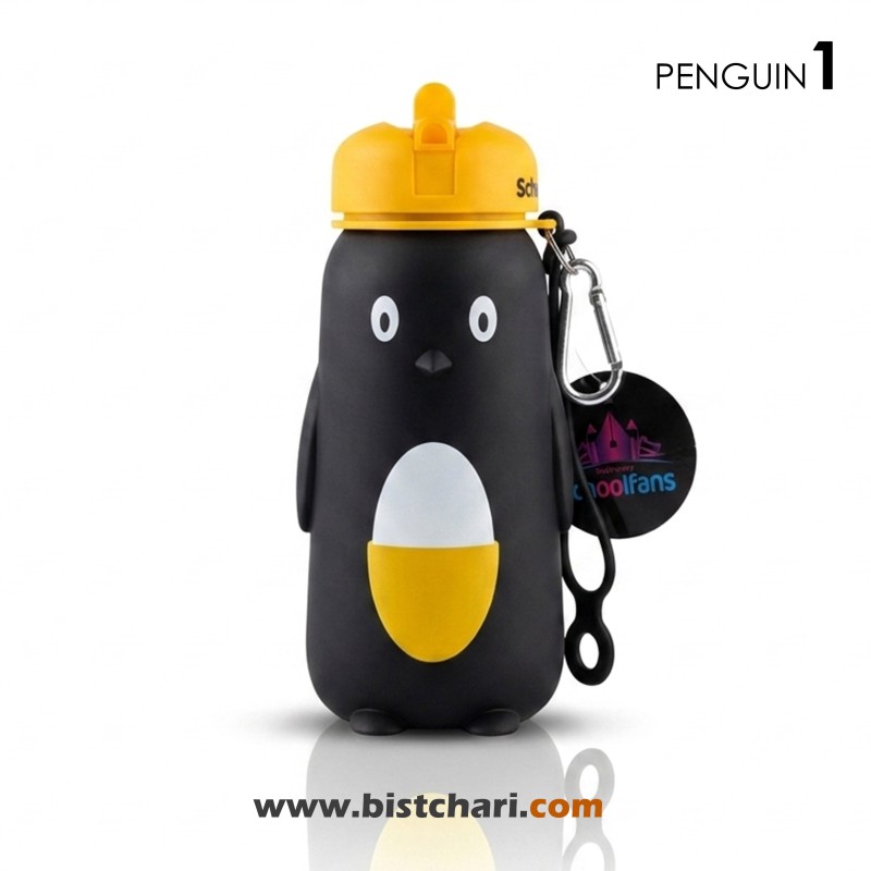 قمقمه سیلیکونی مدل Penguin برند اسکول فنز School Fans