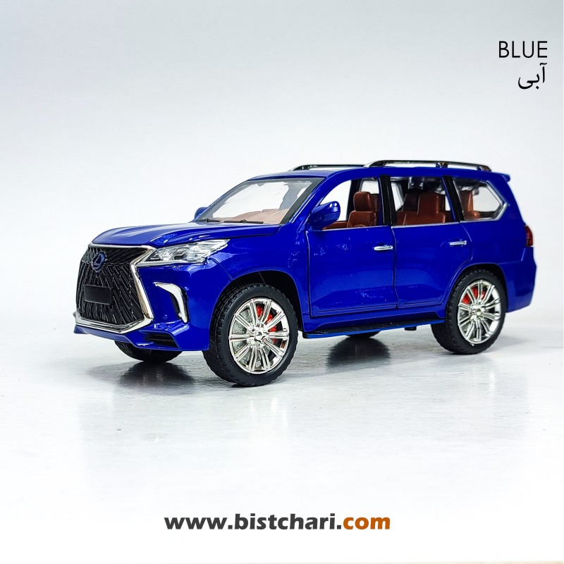 ماکت ماشین لکسوز Lexos مدل LX570 رنگ آبی