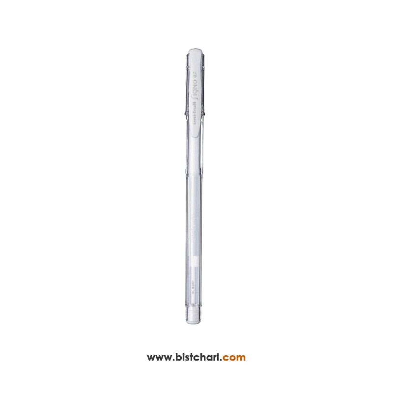 روان نویس سیگنو ژل 0.7 mm سفید کد MI-UM100-WE برند یونی بال Uni ball
