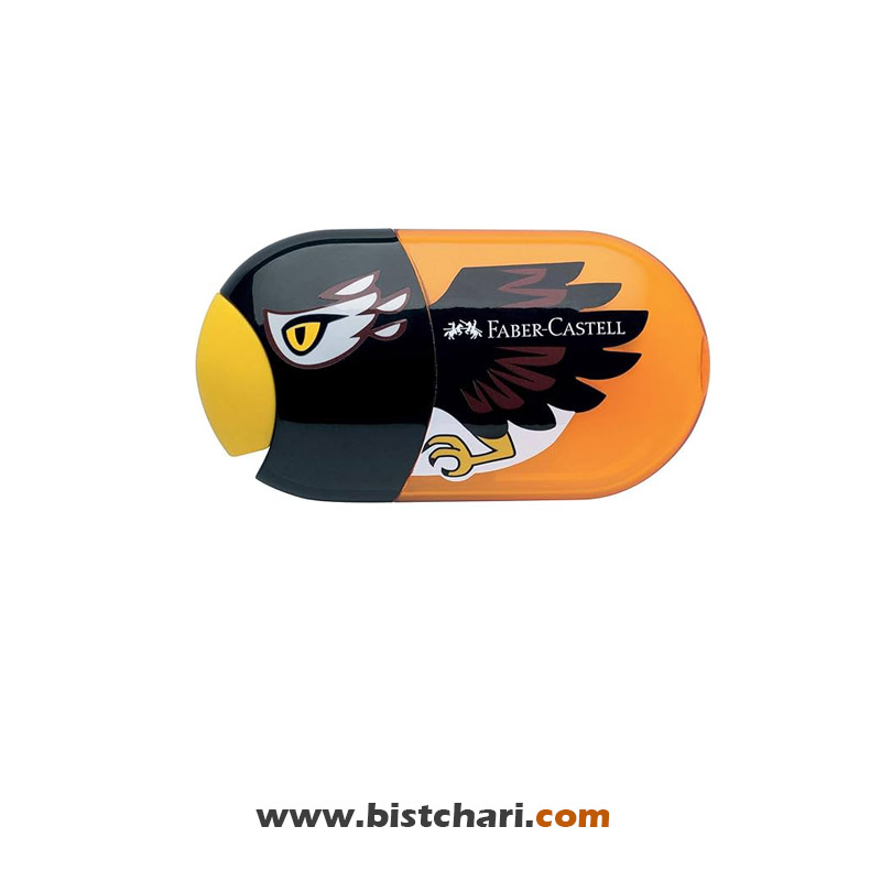 تراش دو سوراخ مخزن دار موتیو طرح حیوانات برند فابر کاستل Faber-Castell