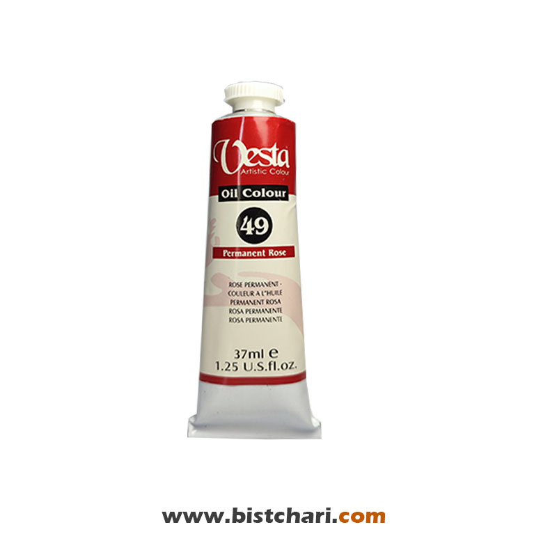 رنگ روغن رنگ Permanent rose کد 49 برند وستا Vesta