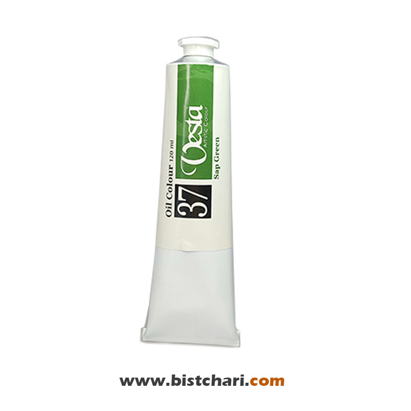 رنگ روغن رنگ Sap green کد 37 حجم 120 ml برند وستا Vesta