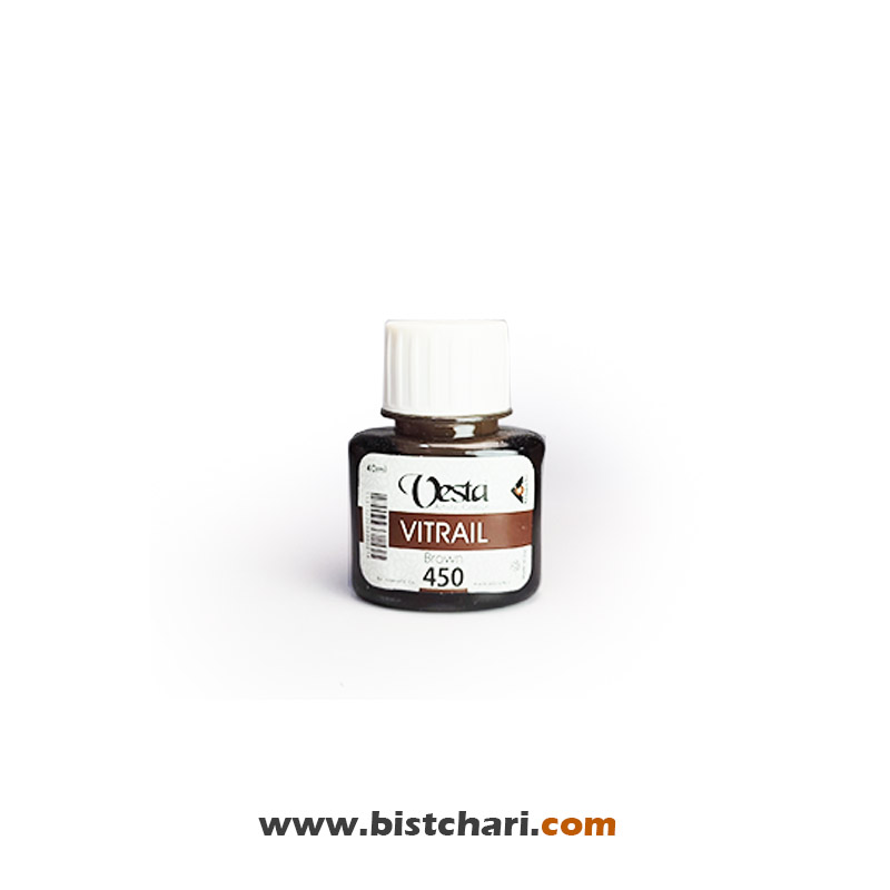 رنگ ویترای رنگBrown کد 705 حجم 40 ml برند وستا Vesta