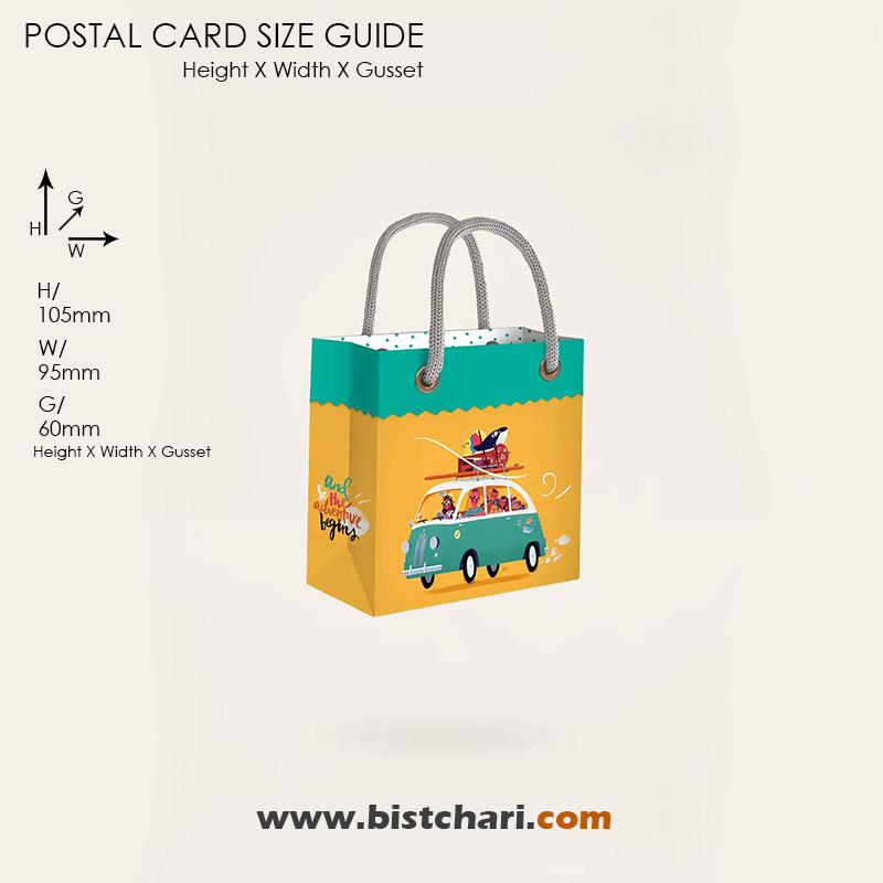 فولدی بگ (گیفت بگ) طرح دار سایز 5 برند مریکس Merrix