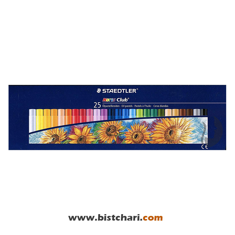 پاستل روغنی 25 رنگ مدل Noris club برند استدلر Staedtler