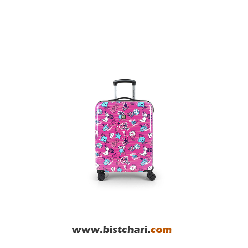 چمدان کابین سایز طرح دار مدل Sticker برند گابل Gabol کد 234122021