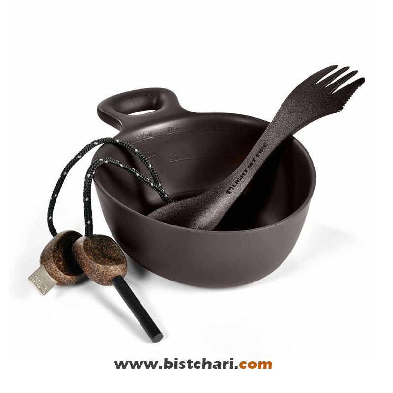 ست 3 تکه ظروف و چخماق مدل Naturekit برند لایت مای فایر Light my fire