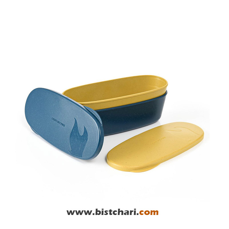 ظرف درب دار 320 ml مدل Snapbox oval Bio برند لایت مای فایر Light my fire