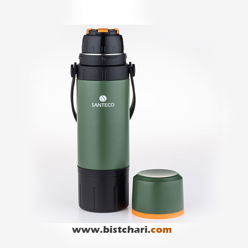 فلاسک دوجداره 650 میلی لیتر مدل Kafe برند سانتکو Santeco