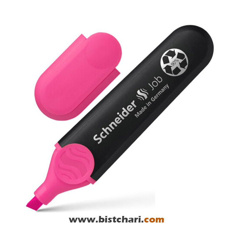 ماژیک هایلایتر رنگ صورتی مدل Job برند اشنایدر Schneider