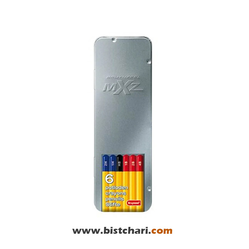 ست مداد طراحی 6 تایی برند برونزیل Bruynzeel