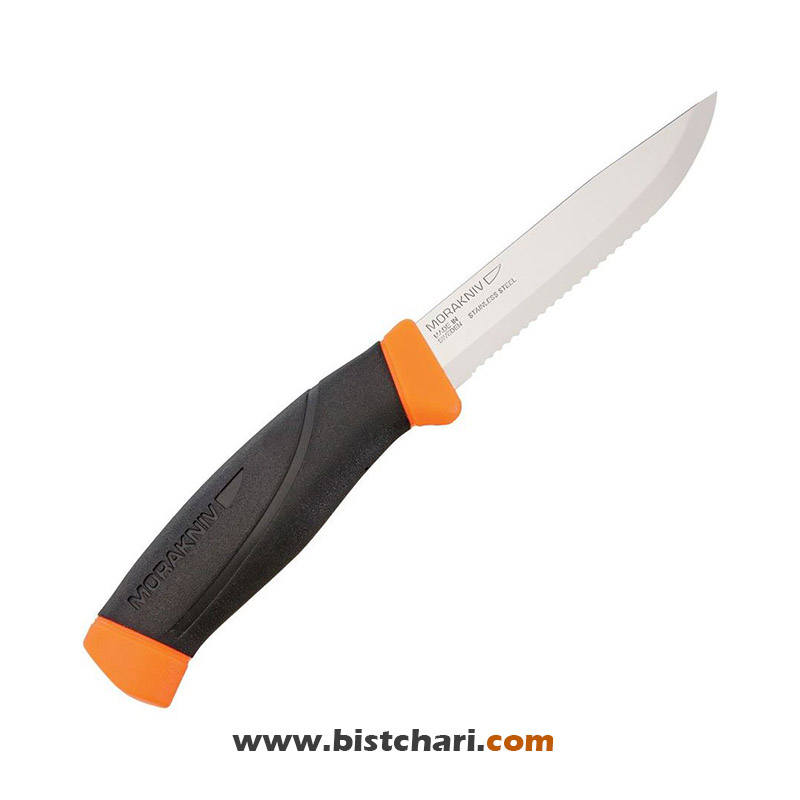 چاقو تیغه اره ای کمپ و طبیعت گردی مدل Companion SRT برند موراکنیو Morakniv