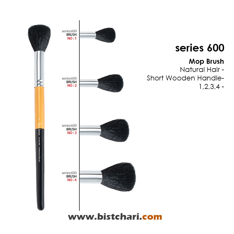 قلمو محو کن با موی طبیعی سری 600 برند پارس آرتیست Pars Artist