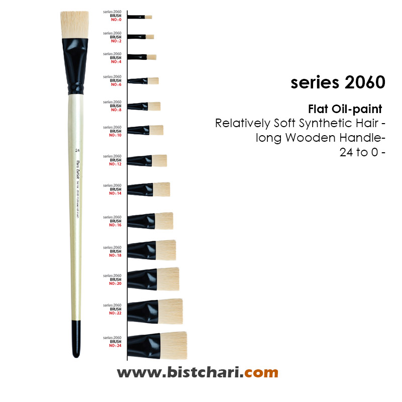 قلمو تخت نسبتا نرم سری 2060 برند پارس آرتیست Pars Artist