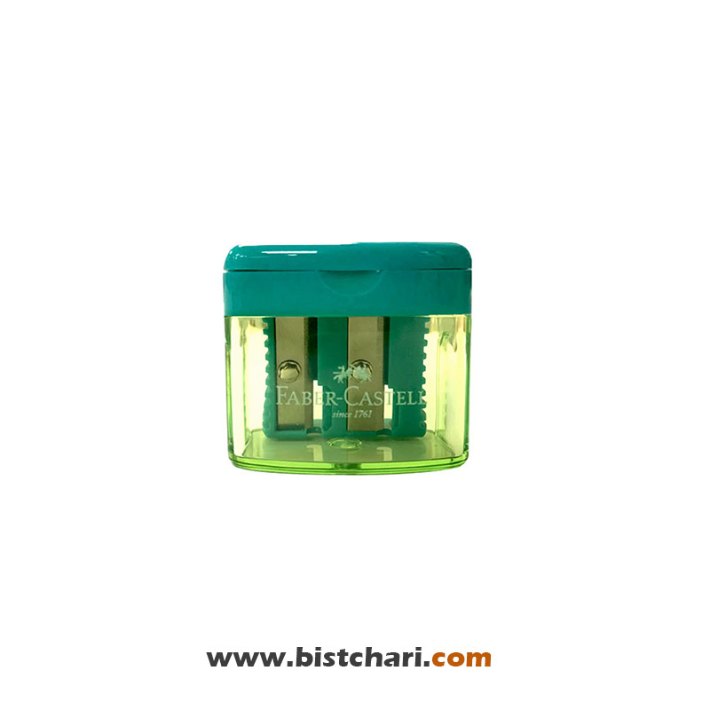 تراش دو سوراخ مخزن دار مدل مینی باکس Mini box duo برند فابر کاستل Faber-Castell