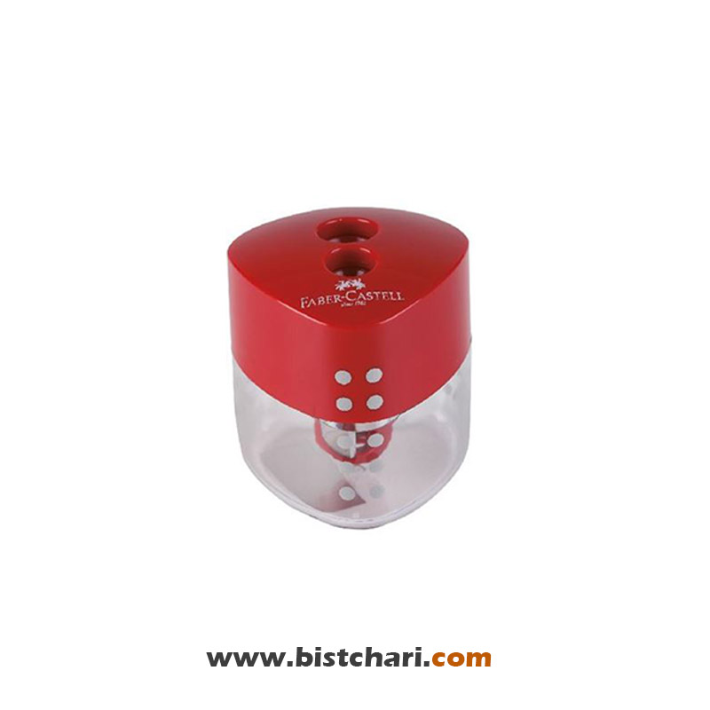 تراش دو سوراخ مخزن دار مدل Grip Auto sharpener برند فابر کاستل Faber-Castell