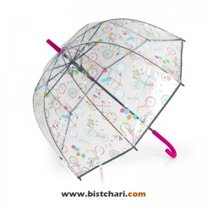 چتر عصایی شفاف مدل Fiori برند Gabol کد 234299031
