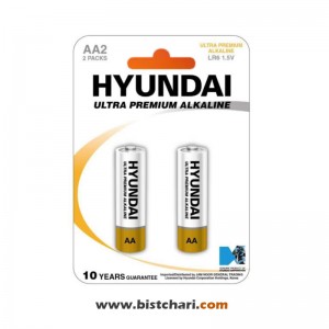 باتری قلمی مدل (LR6 1.5V) Ultra Premium Alkaline  برند هیوندای Hyundai