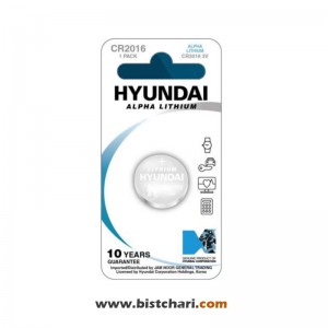 باتری سکه ای مدل (CR2016 3V) Alpha Lithium برند هیوندای Hyundai