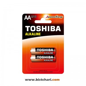 باتری قلمی مدل (LR6 1.5V) Alkaline برند توشیبا Toshiba