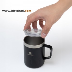 ماگ دوجداره 350ml مدل کمی Kemi ll برند سانتکو Santeco