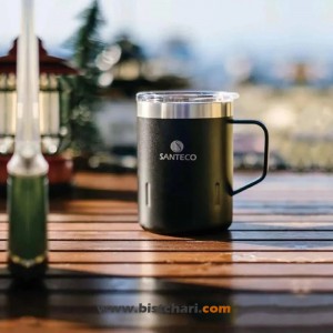 ماگ دوجداره 350ml مدل کمی Kemi ll برند سانتکو Santeco