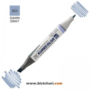 ماژیک راندو دو سر مدل Zig کد 823 (Dawn Gray) برند کیورکالر KureColor