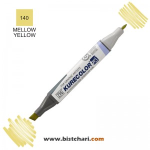 ماژیک راندو دو سر مدل Zig کد Mellow Yellow) 140) برند کیورکالر KureColor