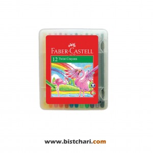 پاستل روغنی چرخشی 12 رنگ کد 520612 برند فابرکاستل Faber Castell