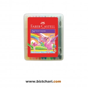 پاستل روغنی چرخشی 24 رنگ کد 520624 برند فابرکاستل Faber Castell