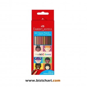 مداد رنگی 10 رنگ مدل Skin Tone کد 115802 برند فابر کاستل Faber Castell