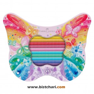 مداد رنگی 20 رنگ مدل Sparkle طرح Butterfly کد 201971 برند فابر کاستل Faber Castell