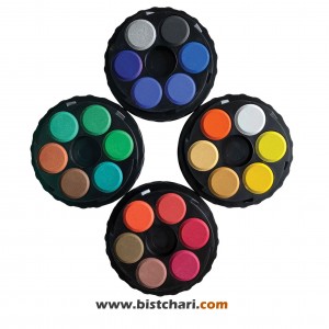 آبرنگ گرد 24 رنگ مدل 1506 برند کوه نور KOOH-I-NOOR