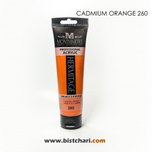 رنگ اکریلیک 100ml کد 260 (Cadmium Orange) برند مونمارت Montmartre