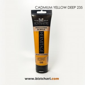 رنگ اکریلیک 100ml کد 235 (Cadmium Yellow) برند مونمارت Montmartre