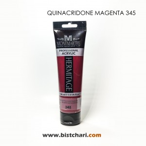 رنگ اکریلیک 100ml کد 345 (Quinacridone Magenta) برند مونمارت Montmartre