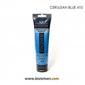 رنگ اکریلیک 100ml کد 410 (Cerulean Blue) برند مونمارت Montmartre