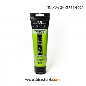 رنگ اکریلیک 100ml کد 520 (Yellowish Green) برند مونمارت Montmartre