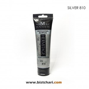 رنگ اکریلیک 100ml کد 810 (Silver) برند مونمارت Montmartre