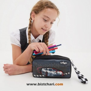 جامدادی دو زیپ مدل Racingcar (Limitless Pocket Character) برند اسمیگل Smiggle