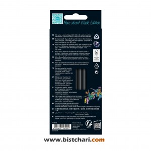 مداد رنگی 12 رنگ Black Edition نئونی و پاستلی کد 116410 برند فابر کاستل Faber Castell