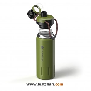 قمقمه دوجداره 950 میلی لیتر مدل Ktwo برند سانتکو Santeco